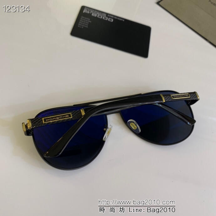 PORSCHE保時捷 新款墨鏡 男士休閒飛行鏡 偏光司機駕駛鏡 金屬輕盈蛤蟆鏡  lly1412
